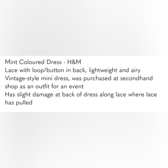Short Lace Vintage Style Dress - H&M - Picture 7 of 7